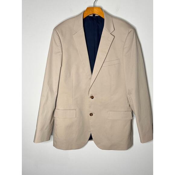 NWT J. Crew Thompson Slim Fit Knit Blazer Heather Light Khaki Men's Size 42L - Picture 4 of 11
